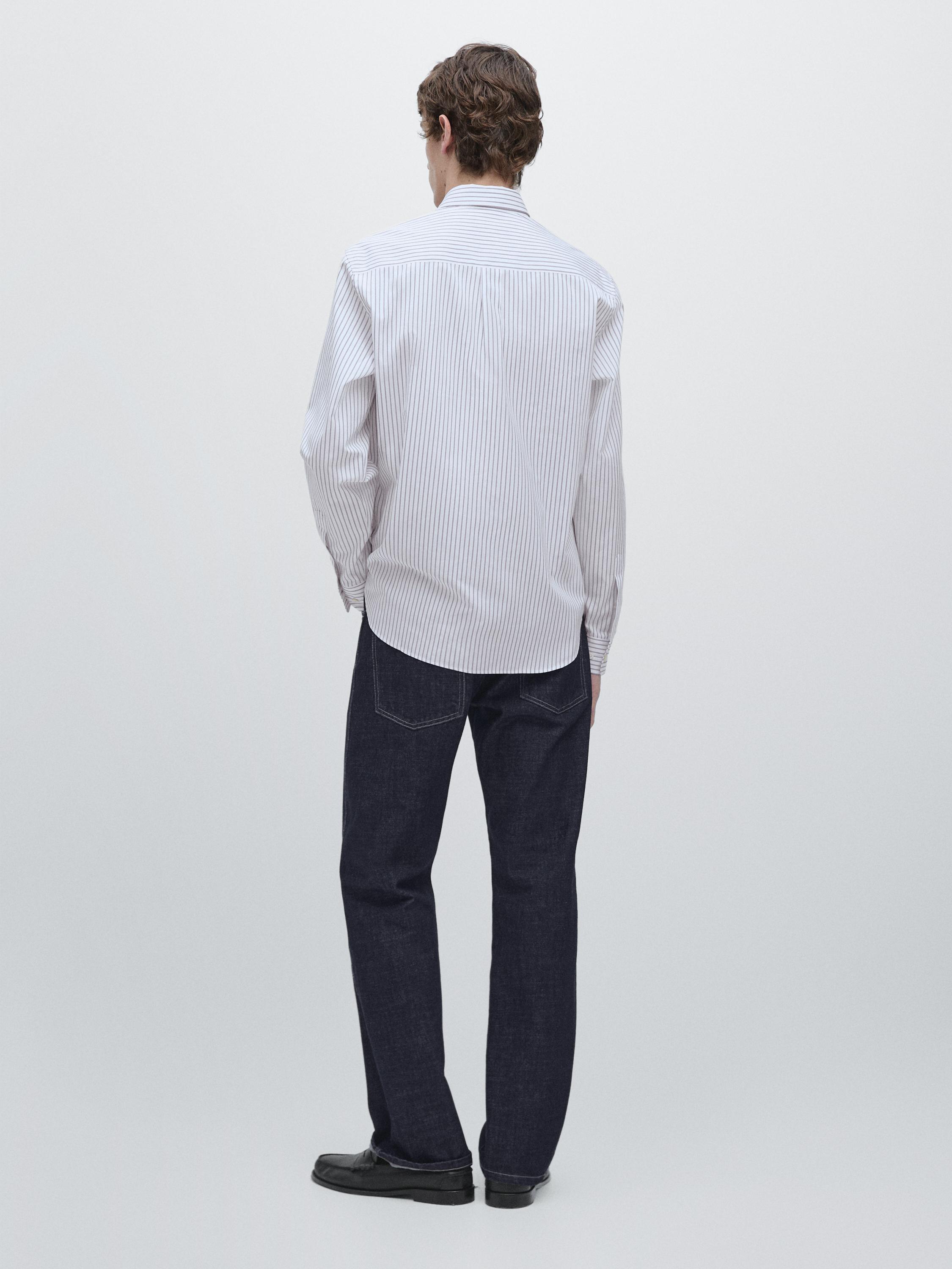 Regular fit striped shirt